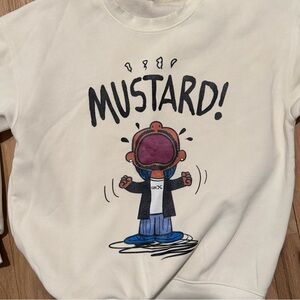 Cream Graphic Sweater